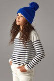 Beechfield Junior Reflective Bobble Beanie B406B - Bright Red - One Size