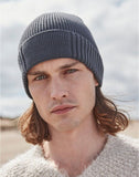Beechfield Organic Cotton Patch Beanie B438N - Black - One Size