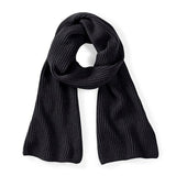 Beechfield Metro Knitted Scarf B469 - Black - One Size