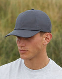 Beechfield Organic Cotton 6 Panel Cap B54 - Black - One Size