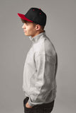 Beechfield 5 Panel Contrast Snapback B610C - Black/Grey - One Size