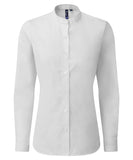Women's banded collar 'grandad' shirt