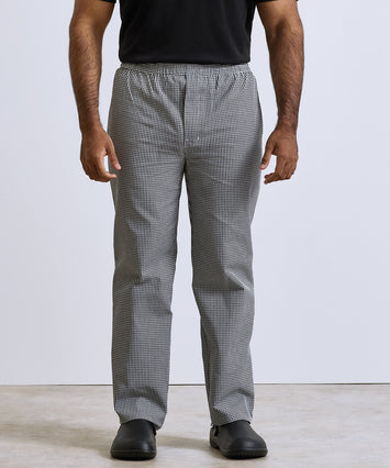 Pull-on chef’s trousers