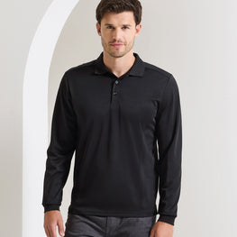 Long sleeve Coolchecker® piqué polo