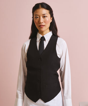 Women's lined polyester waistcoat