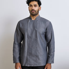 Denim chef's jacket
