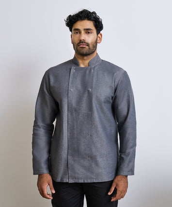 Denim chef's jacket