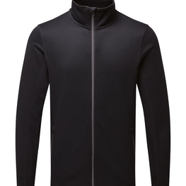 Men's spun dyed sustainable zip-through sweatshirt