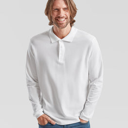 Premium long sleeve polo 