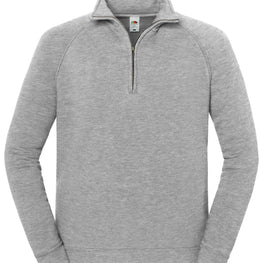 Iconic premium zip-neck sweat