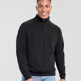 Iconic premium zip-neck sweat